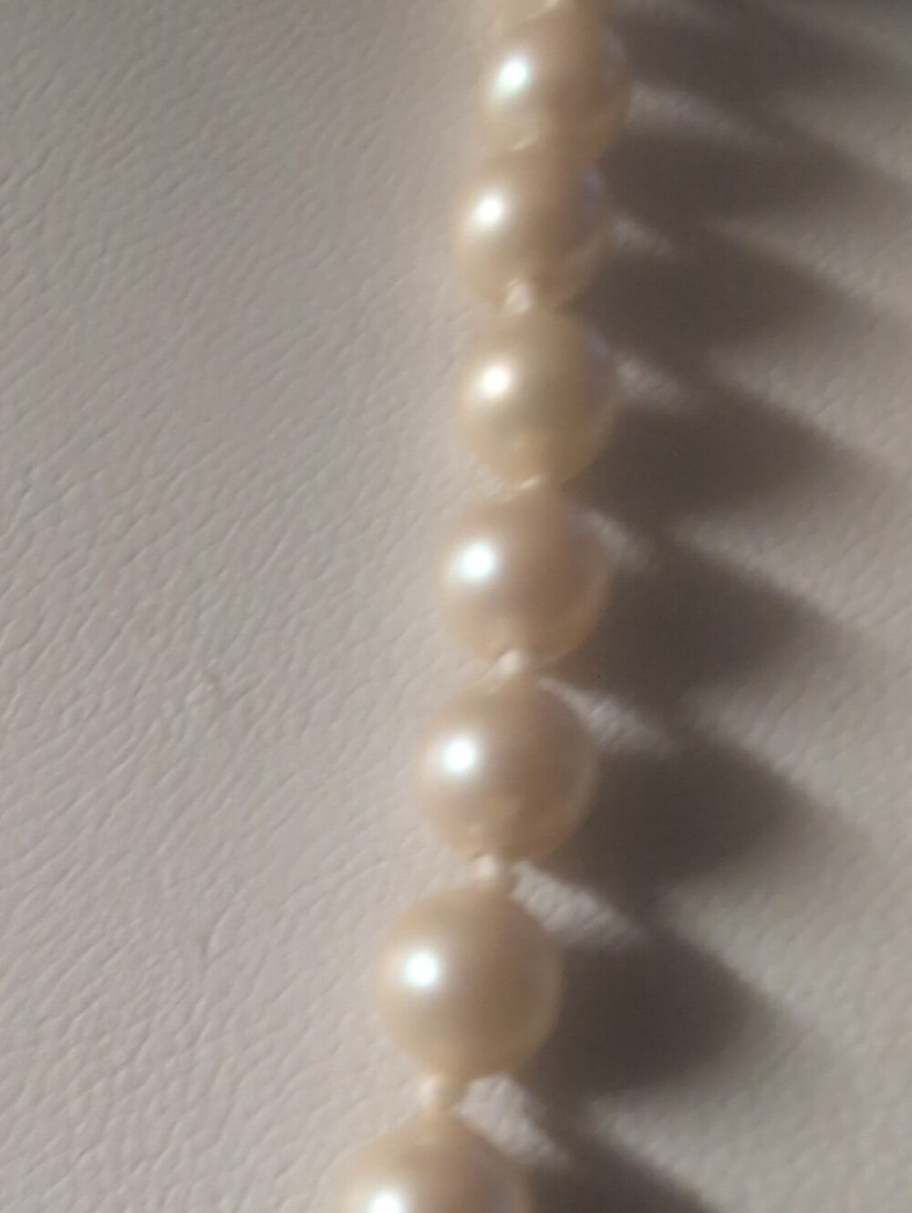 Monet  Cream Pearl Necklace with Gold Clasp - Picture 6 of 7